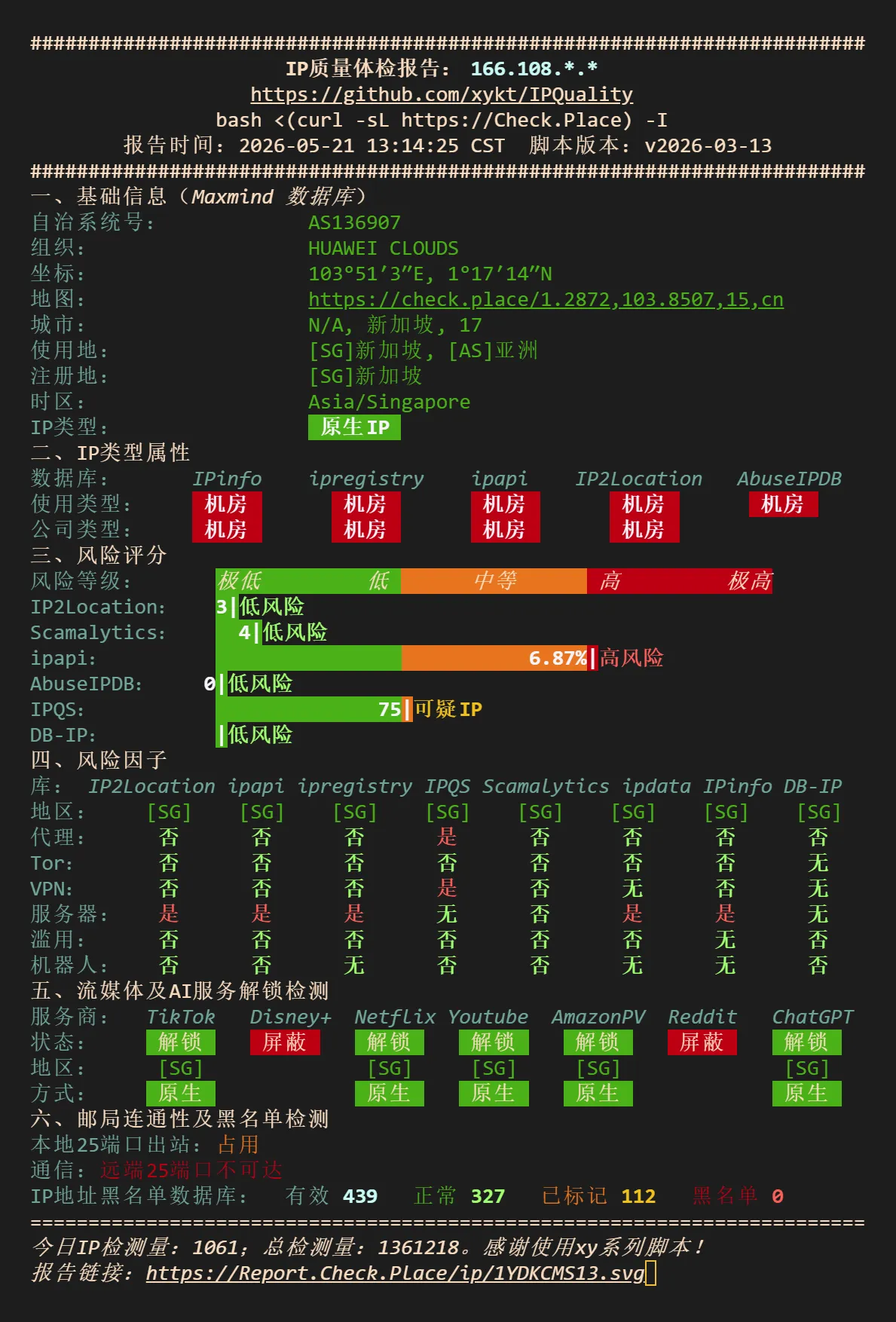 华为云 老SG 441/年 cn2 10099 cmi线路 华为云 老SG 441/年 cn2 10099 cmi线路